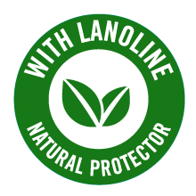 Con lanolina protectora natural: Máxima hidratación